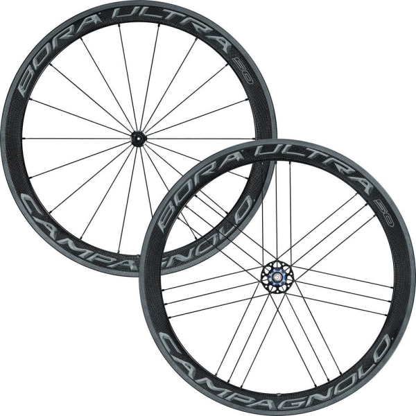 Campagnolo Bora Ultra 50 Dark Label Tubular Road Wheelset 11 Speed - Pair