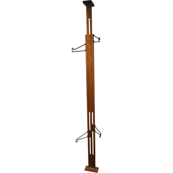 Gear Up OakRak Floor-To-Ceiling 2 To 4-Bike Rack