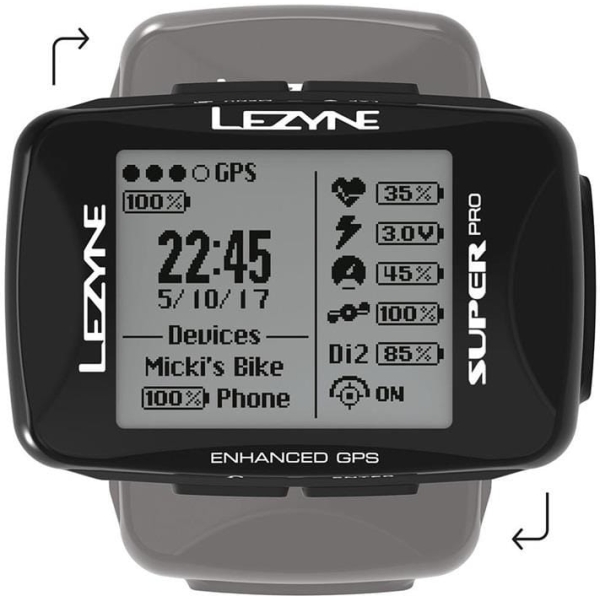 Lezyne Super Pro GPS Cycling Computer HRSC Loaded